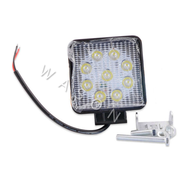 High Quality Excavator Spare Parts Square 9pcs 27W Led Light Work Lamp