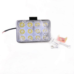 High Quality Excavator Spare Parts Square 12pcs  thin Led Light Work Lamp