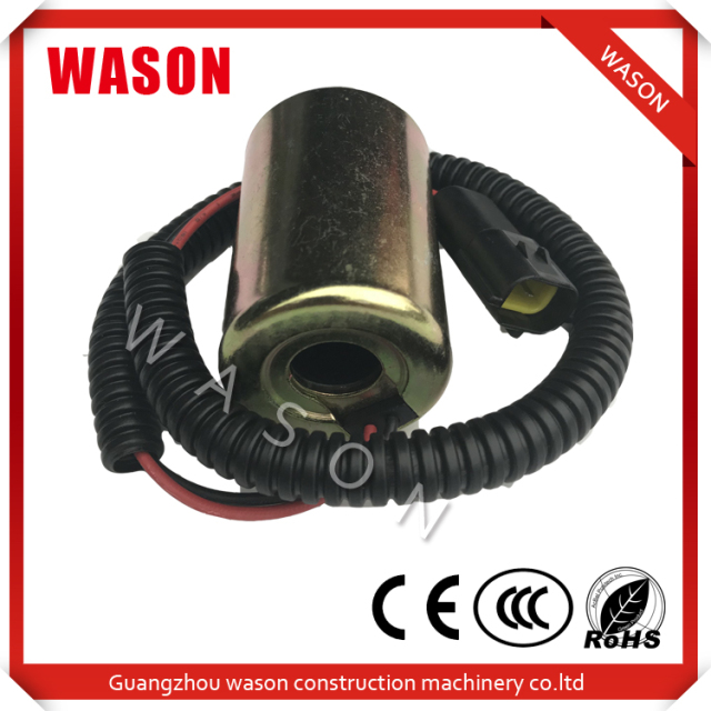 12V DH60-5/7  Small Plug Excavator SOLENOID COIL  52.6*14MM