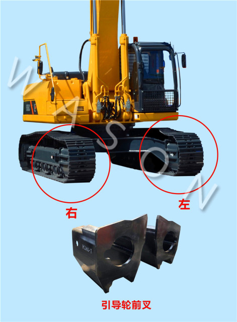 SH120A3  Excavator Idler Seat Right