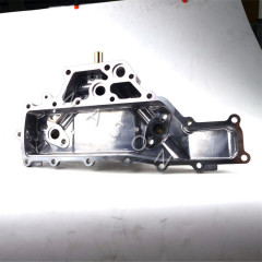 6D31 6D34 New Type  Excavator Oil Cooler Cover With Seat
