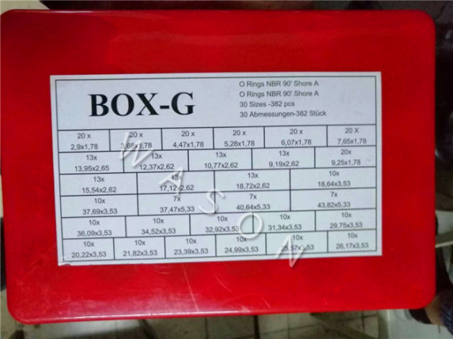 Excavator O Ring  Box-G EC 382PCS