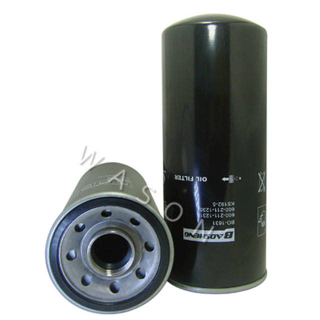 BO-1631  Oil Filter 600-211-1230 KS192-5 600-211-1231 P779173 4085913 C-5603 108 x H260 x 1-1/2-12UNF