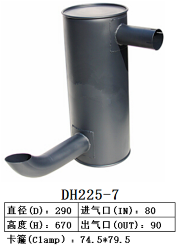 DH225-7  Excavator Muffler