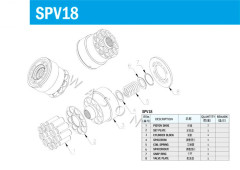 SPV18/PV18  Excavator Hydraulic Spare Parts