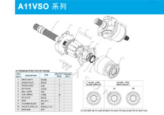 A11VSO40  A11VSO60  A11VSO75  A11VSO130  A11VSO145  A11VSO190  A11VSO260   Excavator Hydraulic Spare Parts