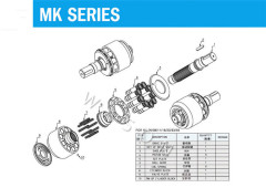 NK23 MK-23Excavator Hydraulic Spare Parts  For Marine And Industry
