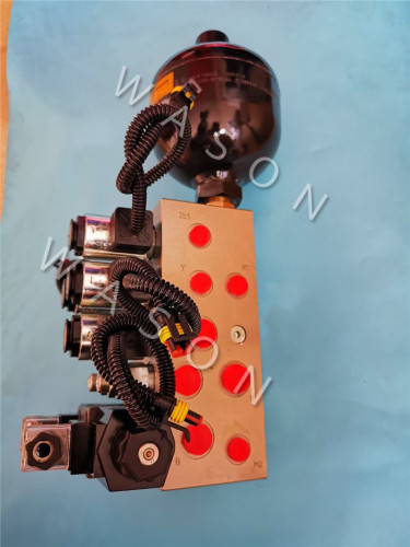 Excavator Solenoid Valve Three Groups With Block