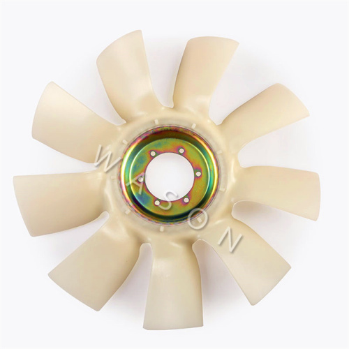 R215-7 B5.9  Excavator Fan Blade 9  Blades OD650 NEAR HOLE L108MM Cross Hole 127MM