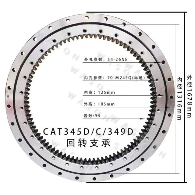 E345D E345C E349D  Gear Parts Slew Bearing