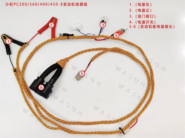 PC-8 PC2200/300/360/400-8 Excavator  Engine Test  Harness