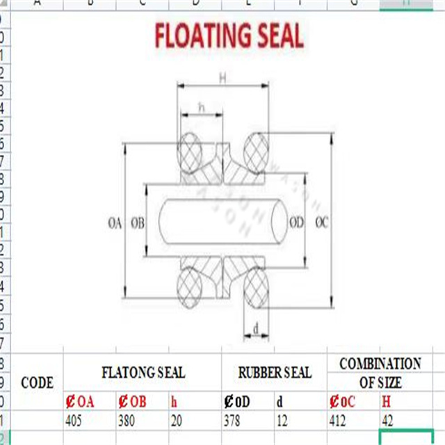 3800 FLOATING SEAL 380*405*20.5