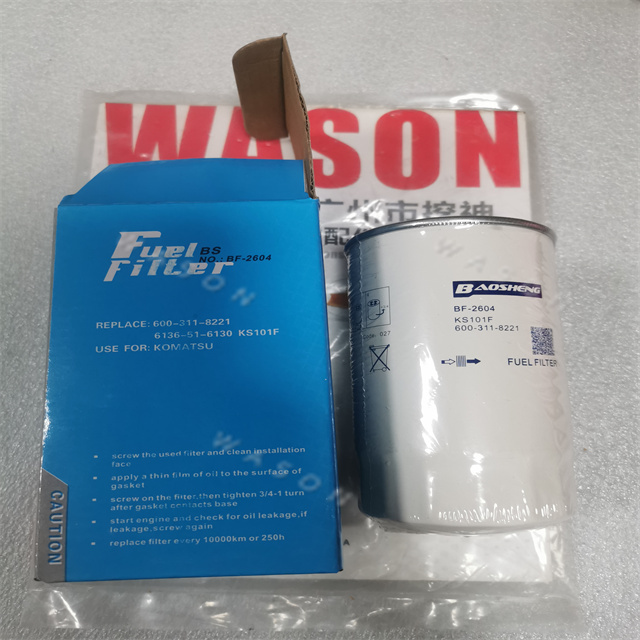 BF-2604  Fuel Filter 600-311-8221 600-311-8220 KS101F P550410 P550410 FF5058 FC-5605 FLD10-1F
