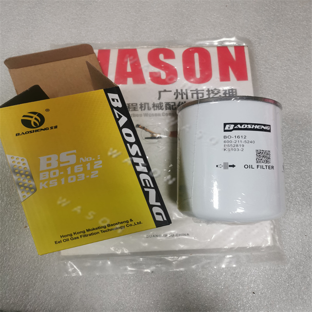 BO-1612  Oil Filter 600-211-5240 C-1822 KS103-2 P552819 LF760 C-1822 93xH135x 1-12UNF