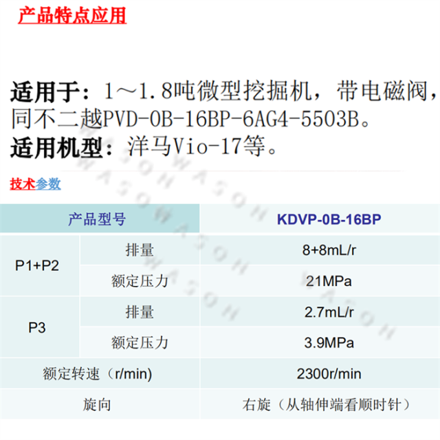 PVD-0B-16BP-6AG4-5503B  Hydraulic Pump Assy