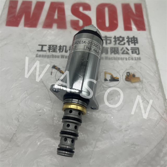 Hydraulic Pump Solenoid Valve KDRDE5K-31/30C50-123 For SK200-8 Small Green Point