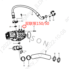 SDLG Wheel Loader Parts Double Pump 4120006298 150/50