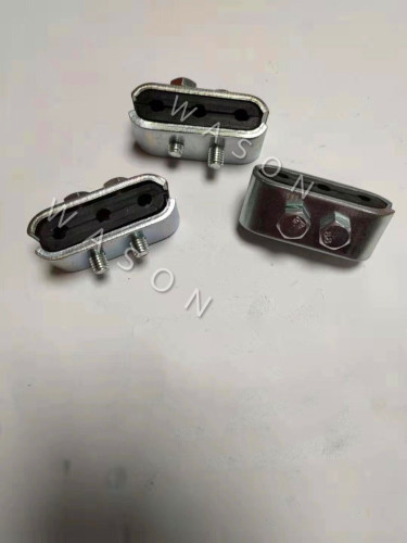 3 holes Excavator High Pressure Oil Pipe Clamp