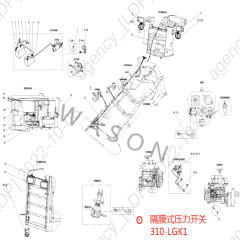 SDLG Wheel Loader Parts  Pressure Swithc 4130001294