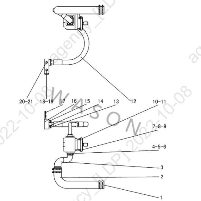 SDLG Wheel Loader Parts Gear Pump 4120001715 JHP3160