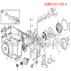 SDLG Wheel Loader Parts Transfer Pump 4120005410 LG03-BSB-A