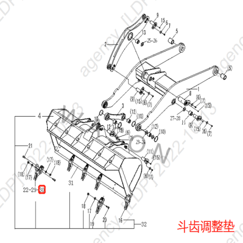 SDLG Wheel Loader Parts GASKET 29170049671