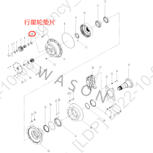 SDLG Wheel Loader Parts Gasket 29070012681