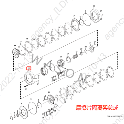 SDLG Wheel Loader Parts Disc 29050032201