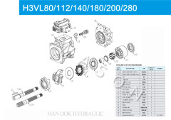 K3V280 Excavator Hydraulic Spare Parts WA380-8