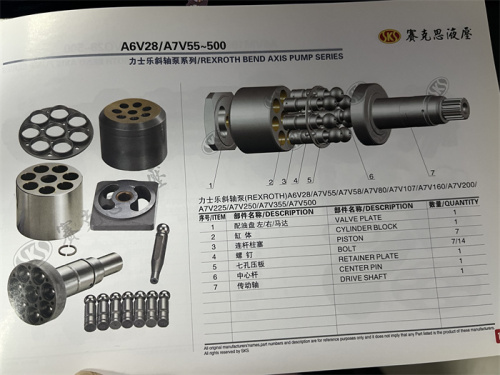 A6V28 A7V55-500 Excavator Hydraulic Spare Parts