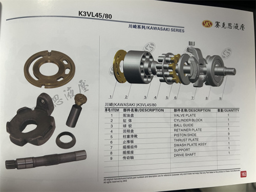 K3VL80  Excavator Hydraulic Spare Parts