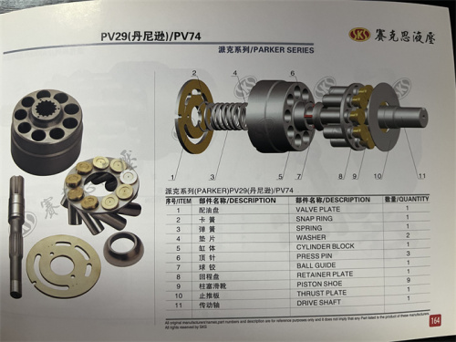 PV29 PV75 Excavator Hydraulic Spare Parts