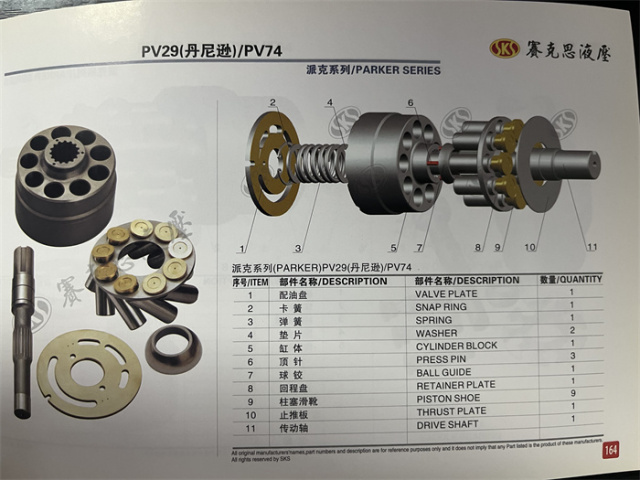 PV29 PV74 Excavator Hydraulic Spare Parts
