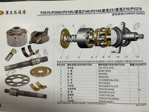 P2075 P2060 P2105 P2145/P23/270 PV270  Excavator Hydraulic Spare Parts