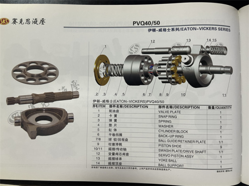 PVQ40 PVQ50 Excavator Hydraulic Spare Parts