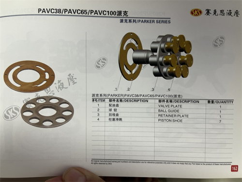 PAVC38  PAVC65 PAVC100  Excavator Hydraulic Spare Parts