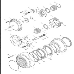 DH280  Travel Motor Gear Parts