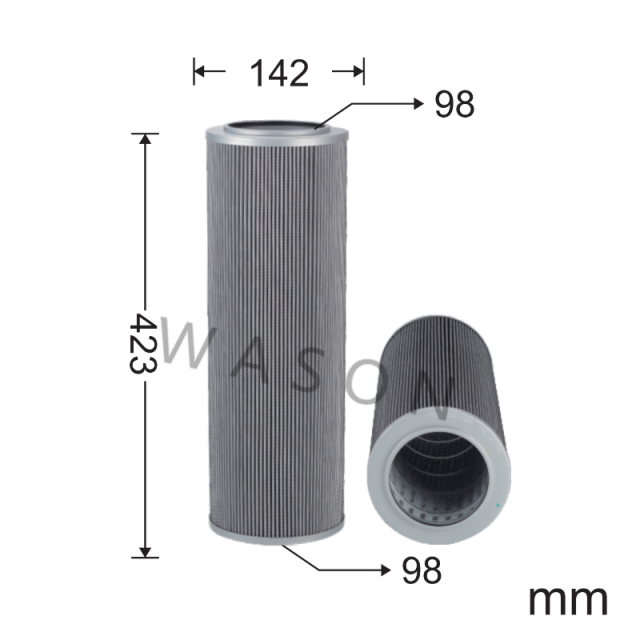 P833 Excavator Hydraulic Filter  EX 420*142*99