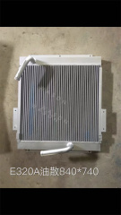 E320/E320AExcavator Hydraulic Oil Cooler 845*736*70