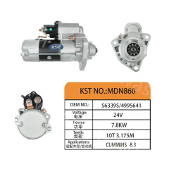 Starter Motor MDN860 24V  7.8KW 10T