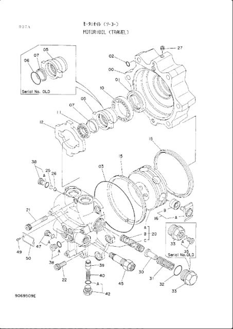 EX60-2, EX60-3, EX60G, EX60LCK-3, EX60LCT-3, EX60SR, EX60T-2, EX60UR, EX75UR, EX75UR-3, EX90 Travel Motor Gear Parts