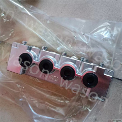 SY155W wheel excavator solenoid valve group replacement