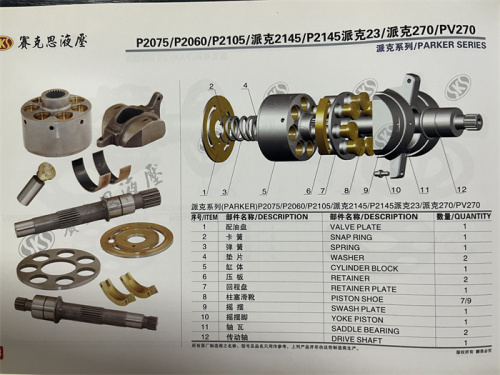 P2075 Excavator Hydraulic Spare Parts