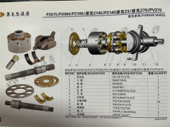 P2145 Excavator Hydraulic Spare Parts