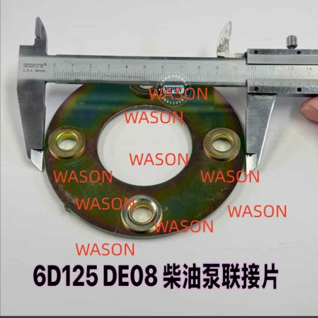 6D125 DE08   Excavator Fuel Pump Plate Sub As