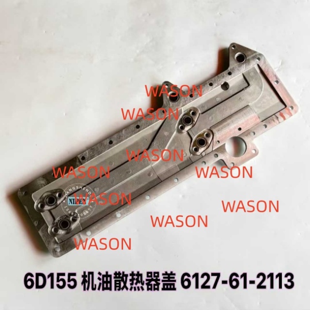 6D155 Engine Oil Cooler Cover Oil Cover Bracket 6127-61-2113