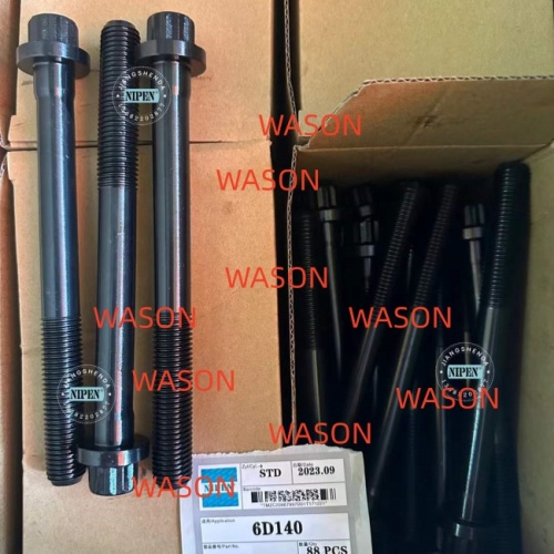 6D140 Cylinder Head Bolt Screw