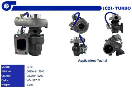 GT30  Turbocharger YC4112ZLQ G0200-1118200