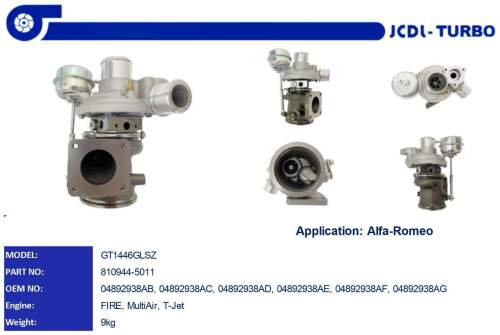 GT1446GLSZ Turbocharger   810944-5011 04892938A
