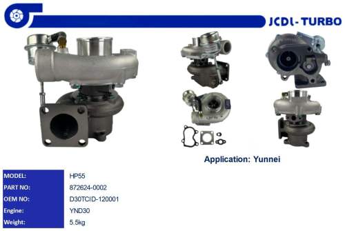 HP55 YND30  Turbocharger  872624-0002 D30TCID-120001